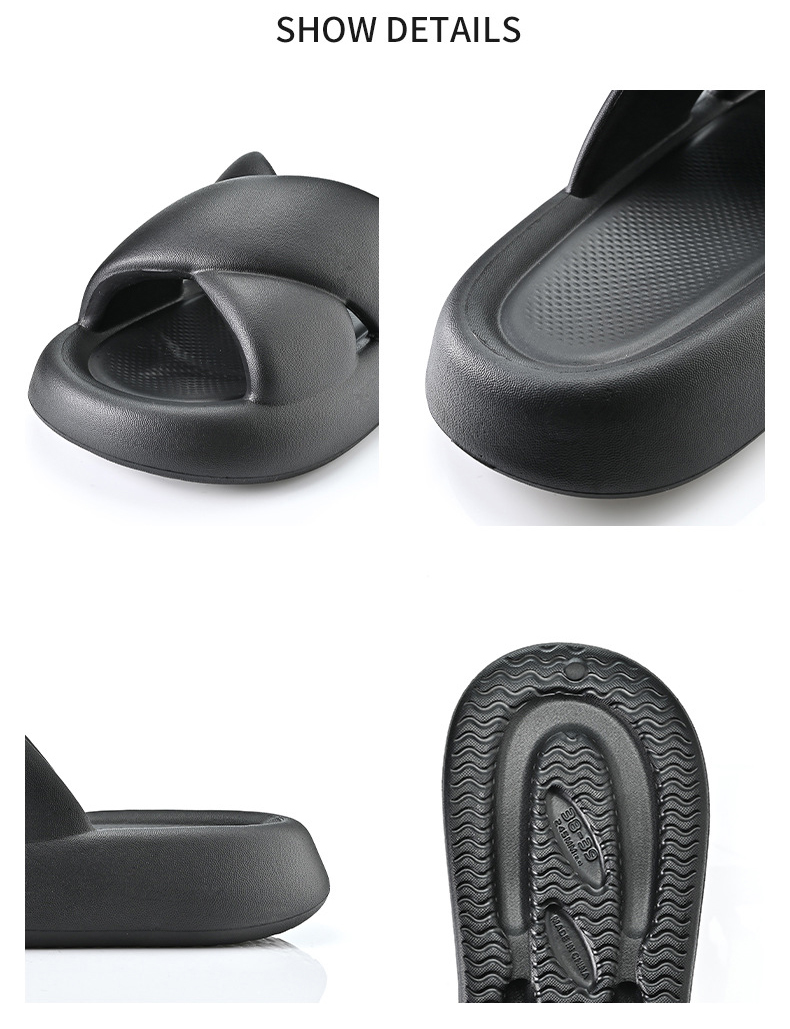 2023 Thick Bottoming Cross Strap EVA Candy Color Sandals Fashion Beach Slippers Womens Lady Slipper