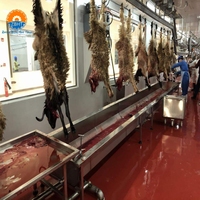 Línea Completa de Matadero para Ovejas/Cabras, 200-500 Cabezas/Hora, Transportador Automático y Despellejado, Diseño de Proyecto Llave en Mano