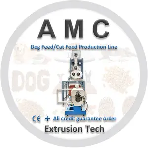 12 anni di fabbrica pet food linea di inscatolamento crocchette cibo per cani estrusore