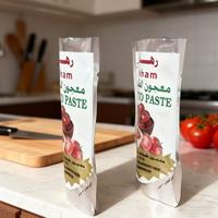 Sachet en aluminium à haute barrière imprimé personnalisé, sachet debout pour sauce tomate, confiture