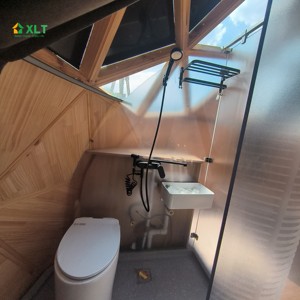Starshine Luxe Verre Géodésique Structure en <span class=keywords><strong>Bois</strong></span> Dôme Hôtel Resort Tente Préfabriqué Star Capsule House - Product Image 5