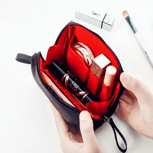 sacchetto rossetto Suppliers-Borsa da trucco portatile in nylon impermeabile da viaggio mini borsa per rossetto borsa per trucco