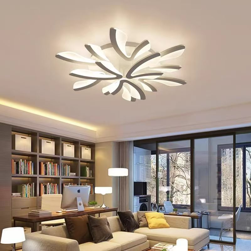 BTLY Modern LED Chandelier Ceiling Light with Acrylic Cover for Bedroom Home Office | Handalia Light