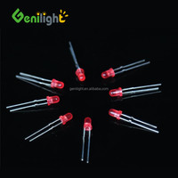 Diodes LED DIP 5V transparentes de 3 mm à trou traversant, rondes, 2 broches