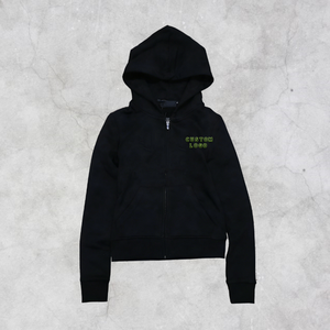 Sudadera con capucha de forro polar para mujer, de alta calidad, con doble cremallera, lavada, con logotipo personalizado bordado, color liso, 100% algodón, al por mayor - Product Image 5