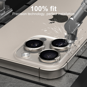 Grado AAA vetro temperato in alluminio anello di alluminio pellicola di protezione dell'obiettivo per <span class=keywords><strong>iPhone</strong></span> 15 14 13 12 <span class=keywords><strong>11</strong></span> serie blu - Product Image 6