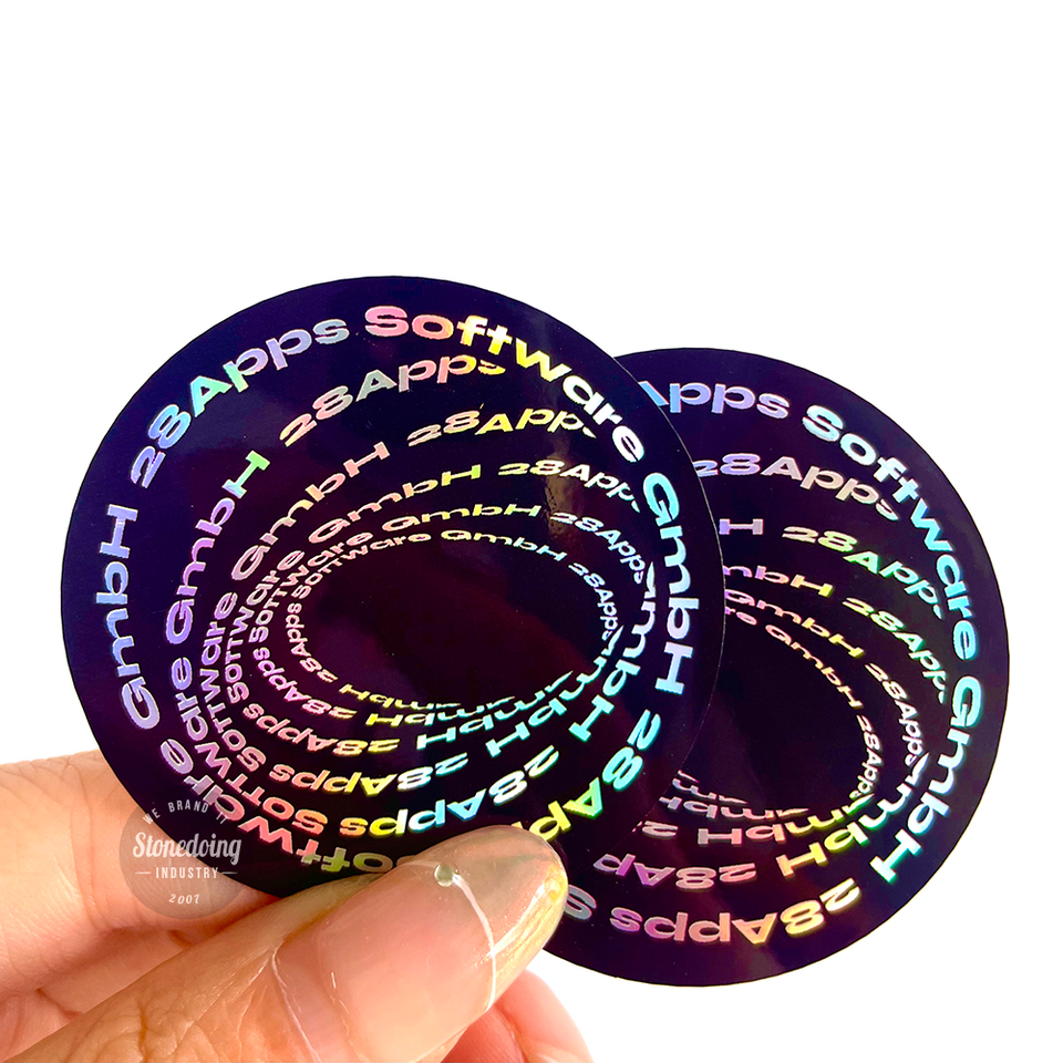 Vinyl Decal Sticker Example Waterproof PVC Vinyl Silver Rainbow Colorful Laser 3 D Glitter Die Cut ...