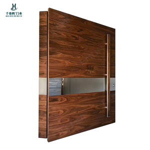 Porte d'entrée moderne pivotante Design personnalisé Porte de sécurité en fonte d'aluminium Sortie d'usine - Product Image 4