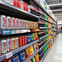 Écran LCD noir pour bord de rayonnage, luminosité 300 cd, garantie 1 an, plusieurs tailles, ensemble complet de bandeaux de présentation pour supermarché