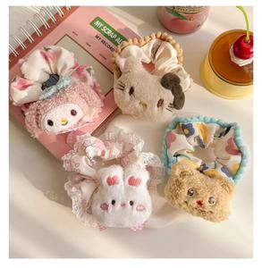 Diadema de Felpa <span class=keywords><strong>con</strong></span> Diseño de Pingüino y Peces, Coletero de Goma para el <span class=keywords><strong>Cabello</strong></span> <span class=keywords><strong>con</strong></span> Diseño de Intestino Grande, Moño, Cola de Caballo - Product Image 1