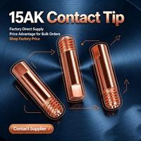 Embout de contact MIG 15AK M6 25 mm en cuivre 0,8 mm pour torche de soudage Binzel MB15AK, consommables pour pistolet de soudage MIG MAG