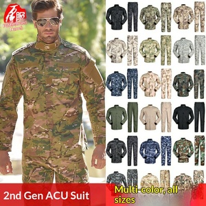 Camisa y pantalones de uniforme táctico con camuflaje desértico, diseño duradero de poliéster y algodón - Product Image 4