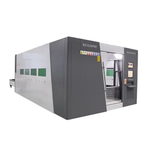 Big size 1530 fiber laser cutting for stainless steel 3KW 6KW laser metal cutting machine with exchange working table for sale