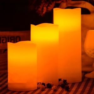 <span class=keywords><strong>Bougie</strong></span> électronique <span class=keywords><strong>LED</strong></span> à flamme ondulante activée par le souffle, de couleur champagne, réaliste, de haute qualité, pour la décoration de la maison - Product Image 1