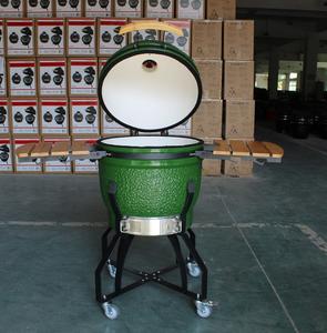 Barbecue Kamado Auplex Premium 21 pouces avec construction en acier inoxydable et céramique pour barbecue en plein air - Product Image 3