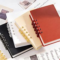 Carnet à feuilles mobiles A7 personnalisé en usine, mini-carnet portable avec une qualité esthétique élevée et un design coloré