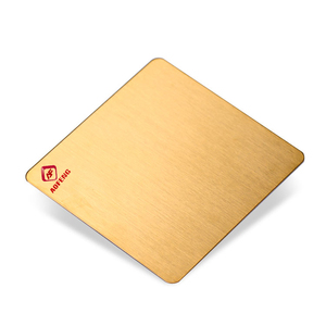 0,3 Mm escaleras techo latón bronce dorado 304 0,5 Mm 1000*2000Mm No4 rayita Malasia oro Placa de hoja de acero inoxidable - Product Image 2