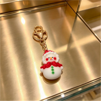 Porte-clés de Noël 3D personnalisé en gros, style créateur, motifs fantaisie (LL, renne, bonhomme de neige, arbre), cadeau de fêtes, fourniture