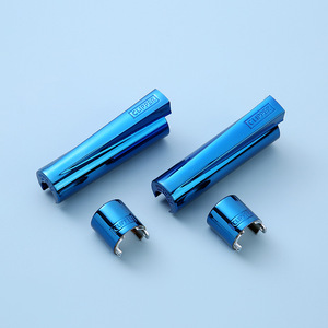 Boîtier de briquet Clipper, pièces de rechange en métal bleu avec revêtement PVD pour briquets - Product Image 4