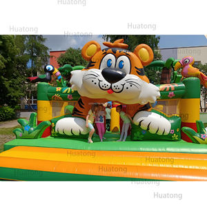 Commercial Outdoor Party Hupfburg <strong>Tiger</strong> <strong>Jumper</strong> Bounce Party Inflatable Playground Rentals for Kids - Product Image 1