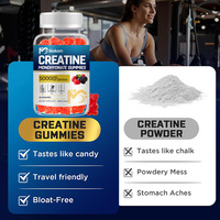 Gummies de créatine monohydrate aux baies mélangées Kangmao OEM ODM pour hommes et femmes, emballage en sachet de 5g, complément alimentaire pour la musculation et l'entraînement