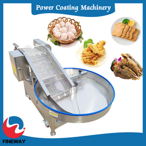 Commercial Automatic Powder <strong>Coating</strong> <strong>Machine</strong> for Chicken Nuggets Fish Balls Meat <strong>and</strong> Snack Food Processing - Product Image 5