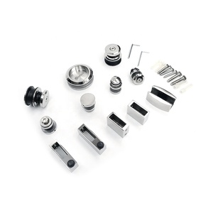Installation facile Kit de <span class=keywords><strong>cabine</strong></span> de douche en acier inoxydable anti-corrosion Raccords de <span class=keywords><strong>cabine</strong></span> en verre pour salle de bain carrée Style ouvert coulissant - Product Image 2