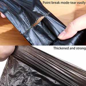 Vente flash - Sacs poubelle noirs en HDPE/LDPE, sacs poubelle résistants, sacs poubelle de 55 gallons - Product Image 2