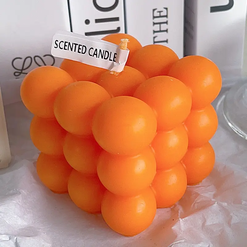 Инс домашний Декор круглые Волшебные 3D кубические ароматические свечи для ароматерапии соевый воск эфирное масло ароматические свечи