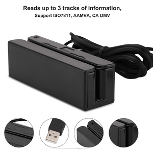 Mini USB <span class=keywords><strong>Magstripe</strong></span> 3-Track POS System Tarjetas DE CRÉDITO Hi Lo Co Scanner Swipe Lector de tarjetas de banda magnética - Product Image 5