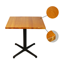 Table basse bois de hêtre massif plateau collé personnalisation OEM/ODM Table de restaurant
