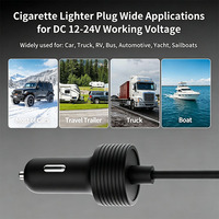 Adaptateur d'alimentation étanche IP68 57V 4.5A en alliage d'aluminium pour Starlink GEN3, prise femelle DC 0.3M pour allume-cigare de voiture, 95%