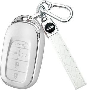 Housse de clé et <span class=keywords><strong>porte</strong></span>-clés en TPU souple résistante aux rayures pour <span class=keywords><strong>Honda</strong></span> Accord <span class=keywords><strong>Civic</strong></span> HRV CRV Pilot 2022-2025 - Product Image 2