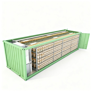 Système de culture écoénergétique à climatisation de qualité, ferme de champignons en conteneurs intérieurs pour une production toute l'année - Product Image 2