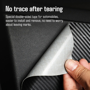 แผ่นกันรอยขีดข่วนประตูรถยนต์ ลายคาร์บอนไฟเบอร์ สำหรับ Audi A4 B8 A5 F5 A6 C7 Q5 FY Q7 4L 4M - Product Image 4
