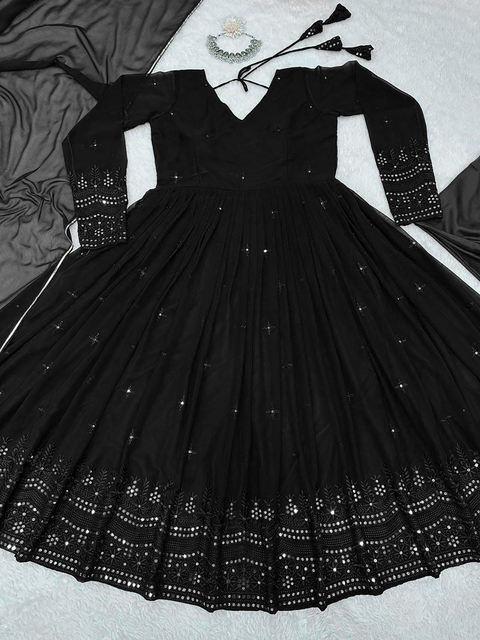 black ethiopian traditional dress Trendy Juniors V Neck Long Sleeves Black Champagne Prom Dress JTSH071