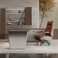 Bureau de direction de haute qualité Zitai, moderne, en MDF, avec tiroirs LED, charge sans fil, pour PDG, directeur, cadre supérieur