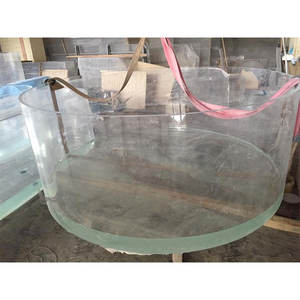 Trendy Factory Custom Semicírculo Escritorio Pecera Acrílico Mini Pecera Aquaponics Pecera - Product Image 1