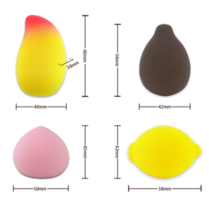 Éponge de maquillage en forme de fruit, 100 % biodégradable, sans latex, douce, de qualité professionnelle, personnalisable avec logo, vente en gros - Product Image 5