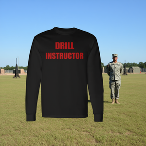 Camiseta de Manga Larga para Instructor de Entrenamiento, Color Negro con Texto Rojo, Uniforme de Trabajo - Product Image 3