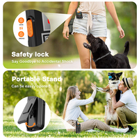 Wasserdichtes Hunde-Trainings- und Verhaltensgerät 2600ft Smart Fernbedienung Anti-Bell Hundetrainingshalsband mit LED-Licht
