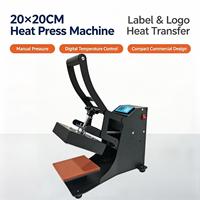 Presse à chaud manuelle 20x20cm pour étiquettes et logos, petite presse à sublimation numérique pour vêtements