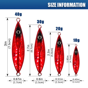 Señuelos de Pesca MISTER JIGGING, Señuelos de Pesca Lenta, Señuelos de Arrastre para Agua Salada, Señuelos de Metal, Cebo de Metal para Pesca - Product Image 3