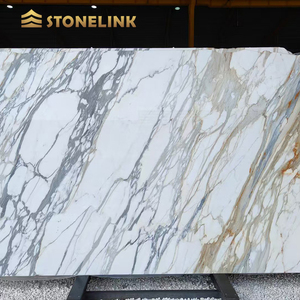 2025 sang trọng Trung Quốc hiện đại lớn slab calacatta vàng đá cẩm thạch tĩnh mạch cho khách sạn Countertop phòng tắm phòng khách trong nhà - Product Image 1
