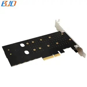 M2 NGFF M-Key B-Key To PCI Express PCI-E 3.0 4X Adapter Expansion Riser Card For M.2 NVME SATA SSD