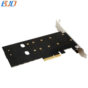 Máy tính để bàn PCI Express PCI-E 3.0 4X để NGFF M.2 m-key Key-B <span class=keywords><strong>SSD</strong></span> chuyển đổi Bộ chuyển đổi thẻ cho 2230 <span class=keywords><strong>2242</strong></span> 2260 2280 <span class=keywords><strong>M2</strong></span> NVME SATA <span class=keywords><strong>SSD</strong></span> - Product Image 4
