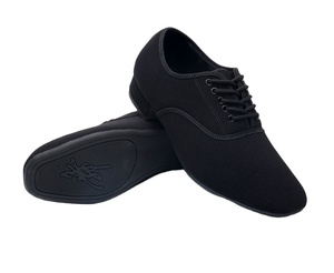 Scarpe da <span class=keywords><strong>ballo</strong></span> latino da uomo con suola in gomma, scarpe da jazz in tessuto Oxford per danza da sala - Product Image 1