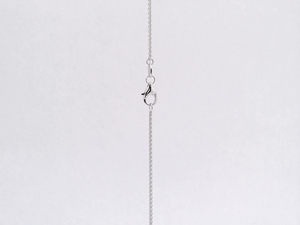 Graceful Unisex Minimalist Basket Mold White Pt950 Floral <b>Frame</b> Link Chains Necklace for Bridal Gift Occasions - Product Image 1