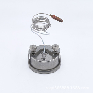 Termómetro capilar de acero inoxidable 0-120C con pantalla circular para horno de pizza con contacto de aleación de cobre y plata - Product Image 2
