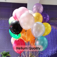 Ballon gonflable en latex métallisé de 12 pouces, blanc nacré, pour décoration de fête d'anniversaire, de mariage, de Noël, de fiesta